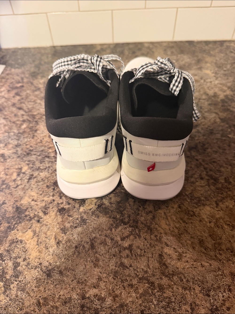 On Running White and Black Sneakers - Picture 3 of 6
